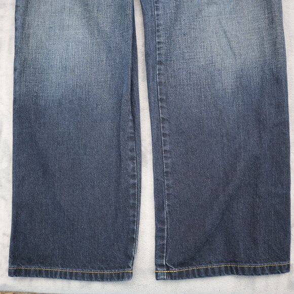 Ralph Lauren Pants Womens 6 Blue Flat Front Straight Pockets Casual Denim Jeans - Picture 14 of 16